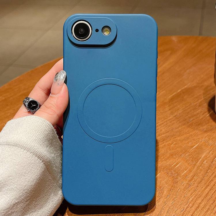เคสโทรศัพท์แม่เหล็กซิลิโคนเหลวสีพื้น MagSafe สำหรับ iPhone 17e / 16e, สำหรับ iPhone 17 Pro Max, สำหรับ iPhone 17 Pro