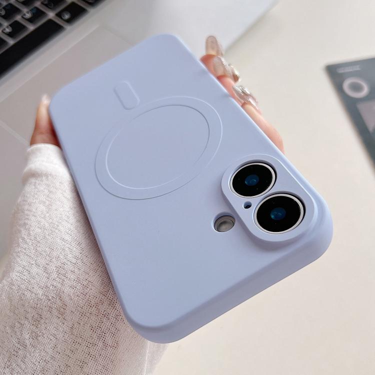 เคสโทรศัพท์แม่เหล็กซิลิโคนเหลวสีพื้น MagSafe สำหรับ iPhone 17, สำหรับ iPhone Air, สำหรับ iPhone 16 Pro Max