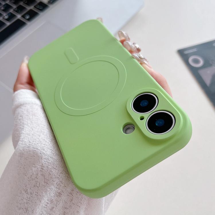 เคสโทรศัพท์แม่เหล็กซิลิโคนเหลวสีพื้น MagSafe สำหรับ iPhone 17, สำหรับ iPhone Air, สำหรับ iPhone 16 Pro Max