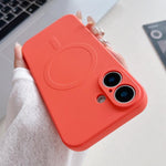 เคสโทรศัพท์แม่เหล็กซิลิโคนเหลวสีพื้น MagSafe สำหรับ iPhone 17, สำหรับ iPhone Air, สำหรับ iPhone 16 Pro Max