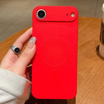 เคสโทรศัพท์แม่เหล็กซิลิโคนเหลวสีพื้น MagSafe สำหรับ iPhone 17, สำหรับ iPhone Air, สำหรับ iPhone 16 Pro Max