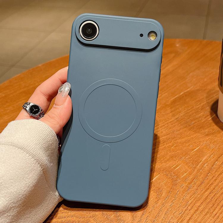 เคสโทรศัพท์แม่เหล็กซิลิโคนเหลวสีพื้น MagSafe สำหรับ iPhone 17, สำหรับ iPhone Air, สำหรับ iPhone 16 Pro Max