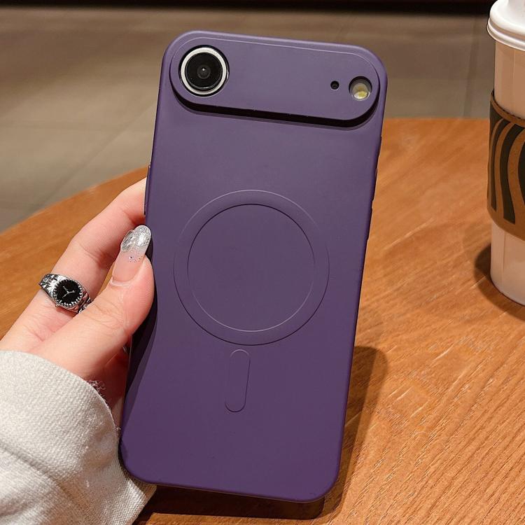 เคสโทรศัพท์แม่เหล็กซิลิโคนเหลวสีพื้น MagSafe สำหรับ iPhone 17, สำหรับ iPhone Air, สำหรับ iPhone 16 Pro Max