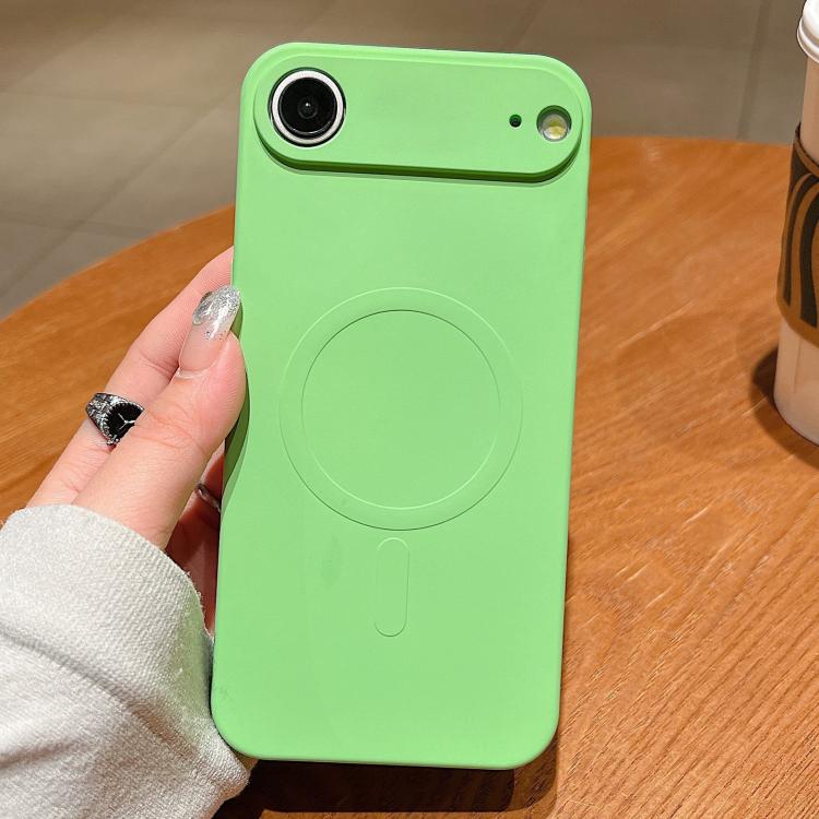 เคสโทรศัพท์แม่เหล็กซิลิโคนเหลวสีพื้น MagSafe สำหรับ iPhone 17, สำหรับ iPhone Air, สำหรับ iPhone 16 Pro Max