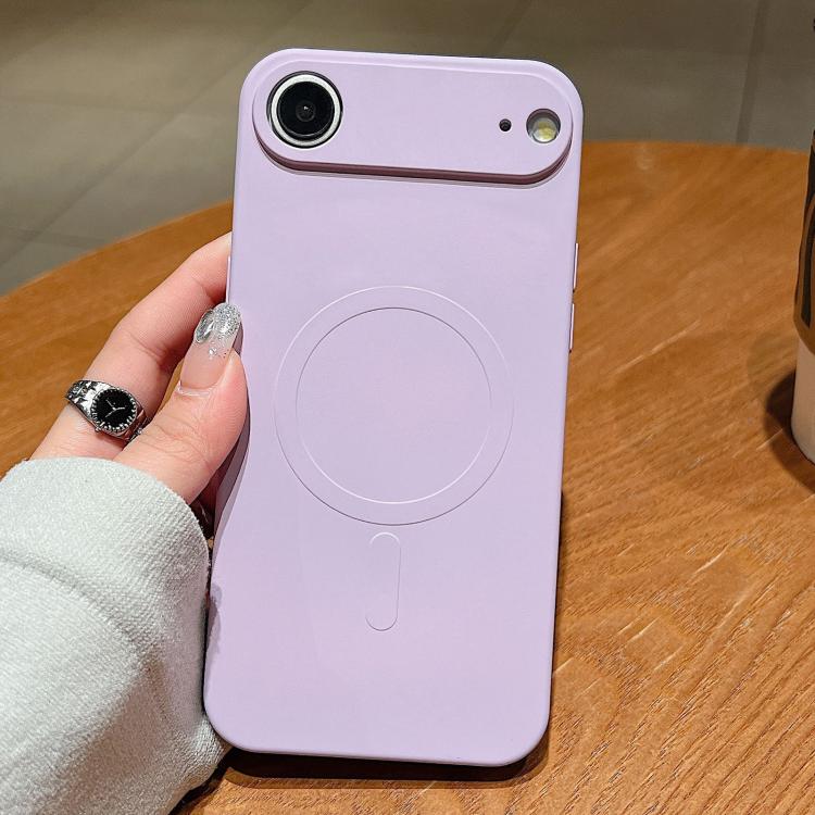 เคสโทรศัพท์แม่เหล็กซิลิโคนเหลวสีพื้น MagSafe สำหรับ iPhone 17, สำหรับ iPhone Air, สำหรับ iPhone 16 Pro Max