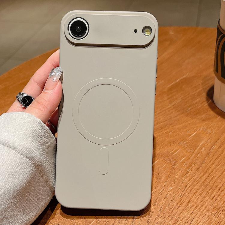 เคสโทรศัพท์แม่เหล็กซิลิโคนเหลวสีพื้น MagSafe สำหรับ iPhone 17, สำหรับ iPhone Air, สำหรับ iPhone 16 Pro Max