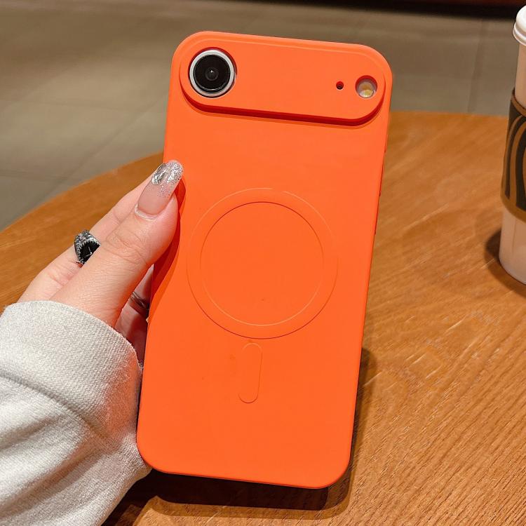 เคสโทรศัพท์แม่เหล็กซิลิโคนเหลวสีพื้น MagSafe สำหรับ iPhone 17, สำหรับ iPhone Air, สำหรับ iPhone 16 Pro Max