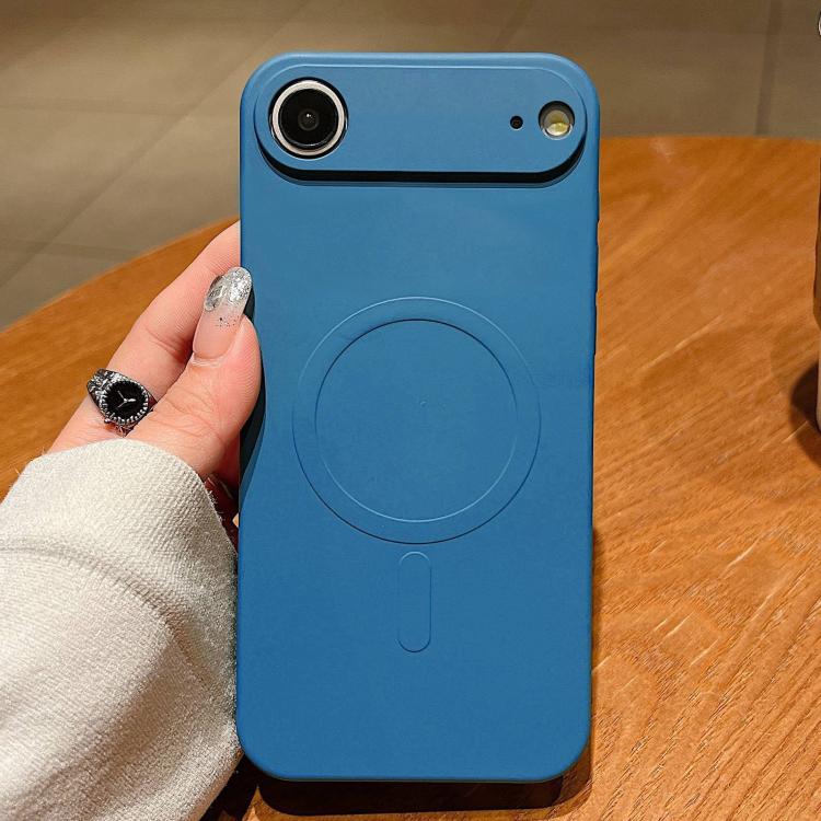 เคสโทรศัพท์แม่เหล็กซิลิโคนเหลวสีพื้น MagSafe สำหรับ iPhone 17, สำหรับ iPhone Air, สำหรับ iPhone 16 Pro Max