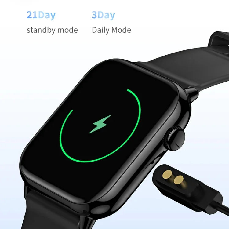 สายซิลิโคน HD15 ขนาด 1.75 นิ้ว สมาร์ทวอทช์กันน้ำ IP68 รองรับการเตือนนั่งนิ่ง / การติดตามการนอนหลับ