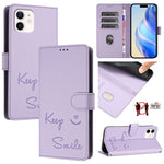 เคสหนังปั๊มลายยิ้มพร้อม RFID สำหรับ iPhone 14 Pro Max, สำหรับ iPhone SE 2022 / 2020 / 8 / 7, สำหรับ iPhone 13 Pro Max, สำหรับ iPhone 13 Pro, สำหรับ iPhone 13 mini, สำหรับ iPhone 12 / 12 Pro, สำหรับ iPhone 12 Pro Max, สำหรับ iPhone 12 mini