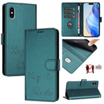 เคสหนังปั๊มลายยิ้มพร้อม RFID สำหรับ iPhone 11 Pro Max, สำหรับ iPhone 11, สำหรับ iPhone 11 Pro, สำหรับ iPod Touch 7 / 6 / 5, สำหรับ iPhone X / XS, สำหรับ iPhone XR, สำหรับ iPhone XS Max, สำหรับ iPhone 8 Plus / 7 Plus