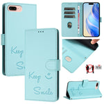 เคสหนังปั๊มลายยิ้มพร้อม RFID สำหรับ iPhone 11 Pro Max, สำหรับ iPhone 11, สำหรับ iPhone 11 Pro, สำหรับ iPod Touch 7 / 6 / 5, สำหรับ iPhone X / XS, สำหรับ iPhone XR, สำหรับ iPhone XS Max, สำหรับ iPhone 8 Plus / 7 Plus