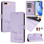 เคสหนังปั๊มลายยิ้มพร้อม RFID สำหรับ iPhone 11 Pro Max, สำหรับ iPhone 11, สำหรับ iPhone 11 Pro, สำหรับ iPod Touch 7 / 6 / 5, สำหรับ iPhone X / XS, สำหรับ iPhone XR, สำหรับ iPhone XS Max, สำหรับ iPhone 8 Plus / 7 Plus