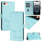 เคสโทรศัพท์หนังปั๊มลายยิ้มพร้อม RFID สำหรับ iPhone 17 Pro Max, สำหรับ iPhone 17 Pro, สำหรับ iPhone 17, สำหรับ iPhone Air, สำหรับ iPhone SE 2024, สำหรับ iPhone 16 Pro Max, สำหรับ iPhone 16 Pro, สำหรับ iPhone 16 Plus