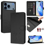 เคสโทรศัพท์หนังปั๊มลายยิ้มพร้อม RFID สำหรับ iPhone 17 Pro Max, สำหรับ iPhone 17 Pro, สำหรับ iPhone 17, สำหรับ iPhone Air, สำหรับ iPhone SE 2024, สำหรับ iPhone 16 Pro Max, สำหรับ iPhone 16 Pro, สำหรับ iPhone 16 Plus