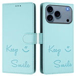 เคสโทรศัพท์หนังปั๊มลายยิ้มพร้อม RFID สำหรับ iPhone 17 Pro Max, สำหรับ iPhone 17 Pro, สำหรับ iPhone 17, สำหรับ iPhone Air, สำหรับ iPhone SE 2024, สำหรับ iPhone 16 Pro Max, สำหรับ iPhone 16 Pro, สำหรับ iPhone 16 Plus