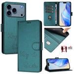 เคสโทรศัพท์หนังปั๊มลายยิ้มพร้อม RFID สำหรับ iPhone 17 Pro Max, สำหรับ iPhone 17 Pro, สำหรับ iPhone 17, สำหรับ iPhone Air, สำหรับ iPhone SE 2024, สำหรับ iPhone 16 Pro Max, สำหรับ iPhone 16 Pro, สำหรับ iPhone 16 Plus