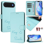 เคสโทรศัพท์หนังปั๊มลายยิ้มพร้อม RFID สำหรับ iPhone 17 Pro Max, สำหรับ iPhone 17 Pro, สำหรับ iPhone 17, สำหรับ iPhone Air, สำหรับ iPhone SE 2024, สำหรับ iPhone 16 Pro Max, สำหรับ iPhone 16 Pro, สำหรับ iPhone 16 Plus