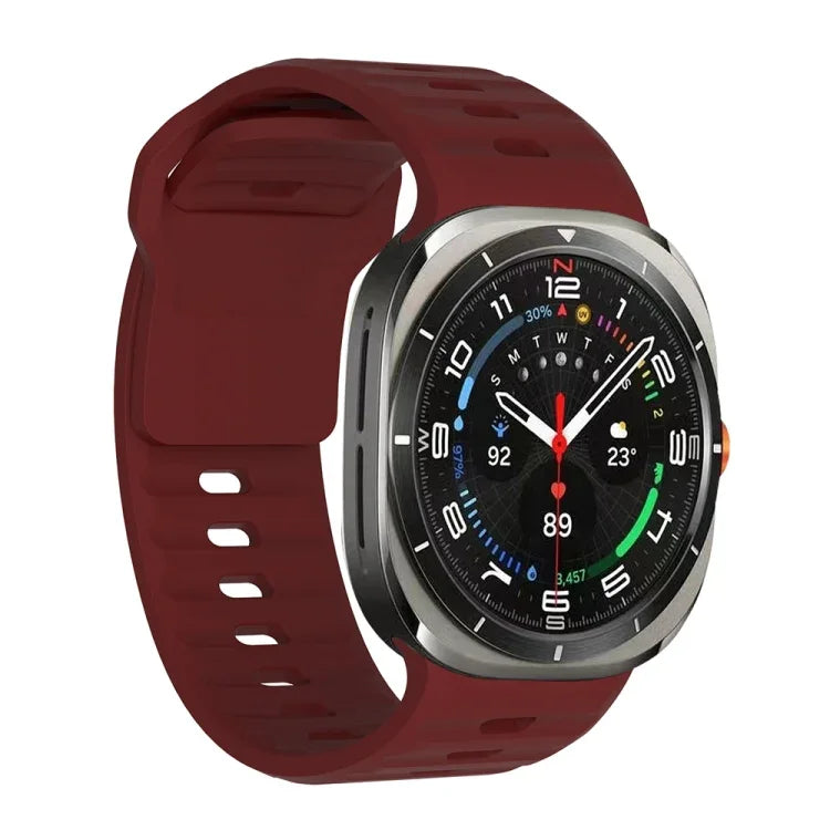 สายซิลิโคนลายคลื่น สำหรับ Samsung Galaxy Watch Ultra 47 มม. / Ultra 2025