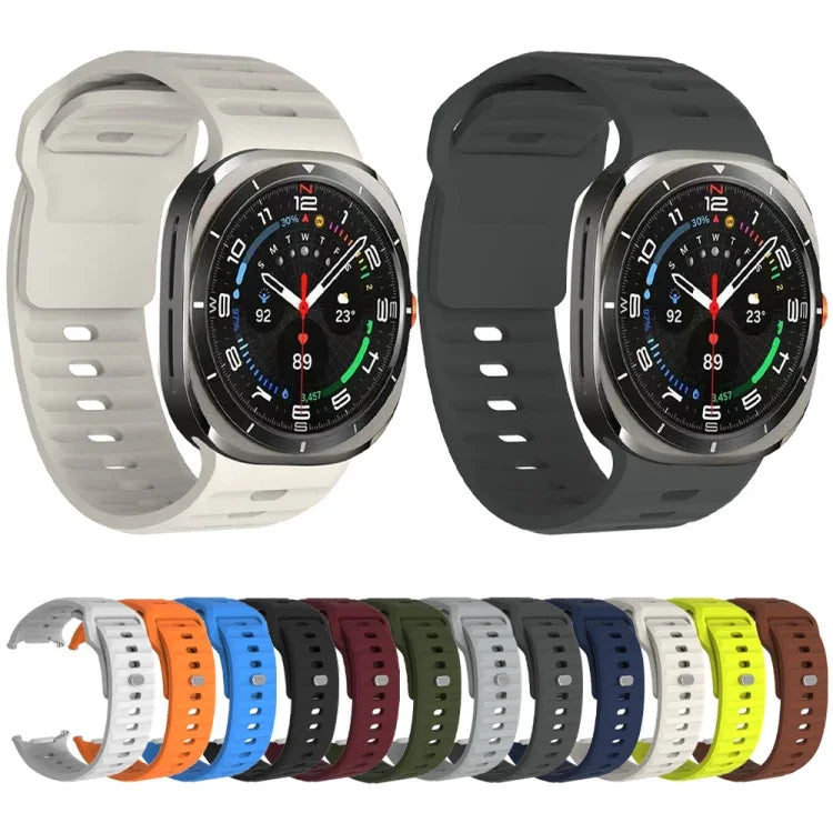 สายซิลิโคนลายคลื่น สำหรับ Samsung Galaxy Watch Ultra 47 มม. / Ultra 2025