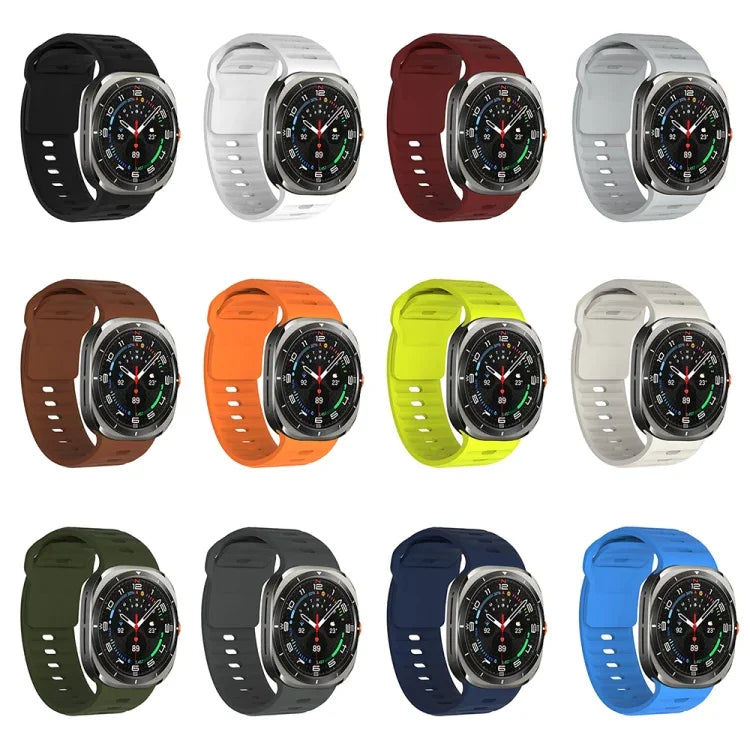 สายซิลิโคนลายคลื่น สำหรับ Samsung Galaxy Watch Ultra 47 มม. / Ultra 2025
