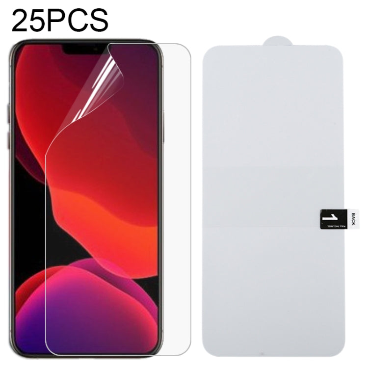 ฟิล์มกันระเบิดไฮโดรเจลปกป้องหน้าจอเต็มจอ 25 ชิ้น สำหรับ iPhone 12 mini, iPhone 12 / 12 Pro, iPhone 12 Pro Max, Samsung Galaxy A11, Samsung Galaxy M21, Samsung Galaxy M31, Samsung Galaxy A41, Samsung Galaxy Note20