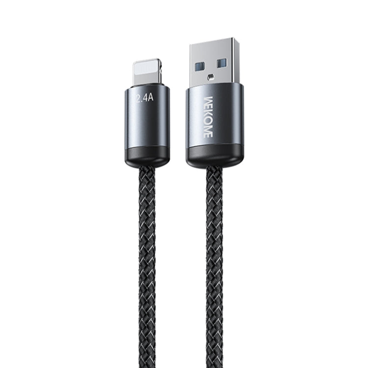 สายชาร์จข้อมูลชาร์จเร็ว WK WDC-32i Raython Gen2 1 ม. 2.4A USB ถึง 8 พิน, WDC-32i