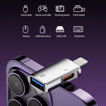 อะแดปเตอร์ OTG 8 พิน เป็น USB, USB-C / Type-C, 8 พิน เป็น USB, Type-C