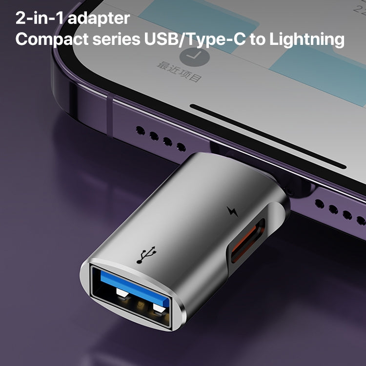 อะแดปเตอร์ OTG 8 พิน เป็น USB, USB-C / Type-C, 8 พิน เป็น USB, Type-C