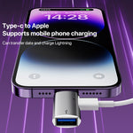 อะแดปเตอร์ OTG 8 พิน เป็น USB, USB-C / Type-C, 8 พิน เป็น USB, Type-C