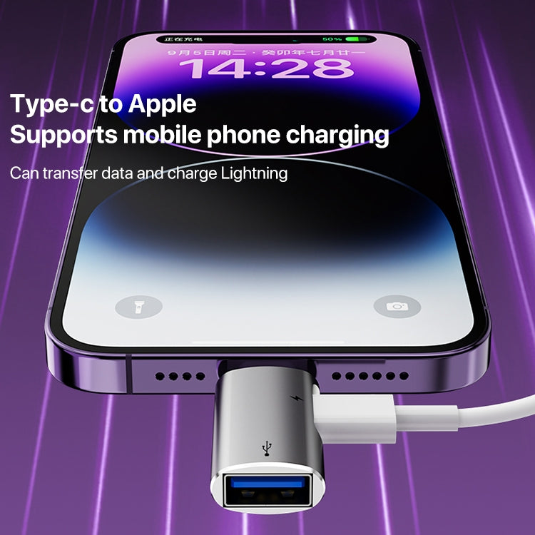 อะแดปเตอร์ OTG 8 พิน เป็น USB, USB-C / Type-C, 8 พิน เป็น USB, Type-C