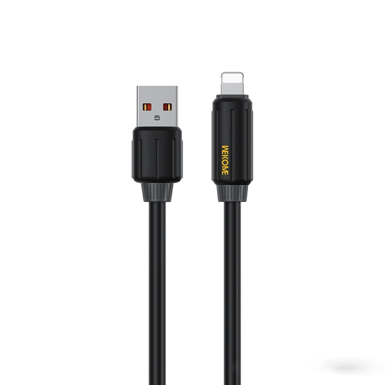 สายชาร์จข้อมูลชาร์จเร็ว WK WDC-27i ซิลิโคนแท้ยืดหยุ่น 1 ม. 12W USB ถึง 8 พิน, WDC-27i