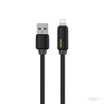 สายชาร์จข้อมูลชาร์จเร็ว WK WDC-27i ซิลิโคนแท้ยืดหยุ่น 1 ม. 12W USB ถึง 8 พิน, WDC-27i