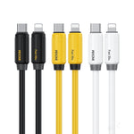 WK WDC-29 สายชาร์จข้อมูลซิลิโคนแท้ยืดหยุ่น 1m PD30W Type-C เป็น 8 Pin ชาร์จเร็ว, WDC-29
