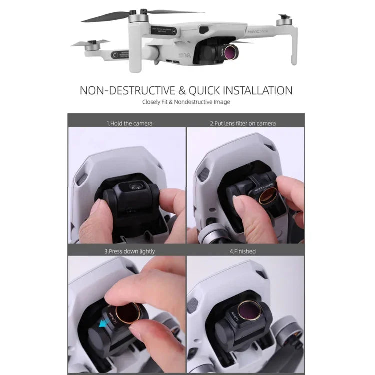 Sunnylife MM-FI9253 For DJI Mavic mini Drone CPL Lens Filter, CPL