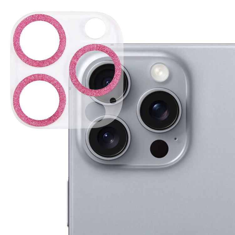 ฟิล์มกระจกนิรภัยเลนส์กล้องแบบแหวนกลิตเตอร์ สำหรับ iPhone 17, สำหรับ iPhone 16 Pro / 16 Pro Max, สำหรับ iPhone 16 / 16 Plus