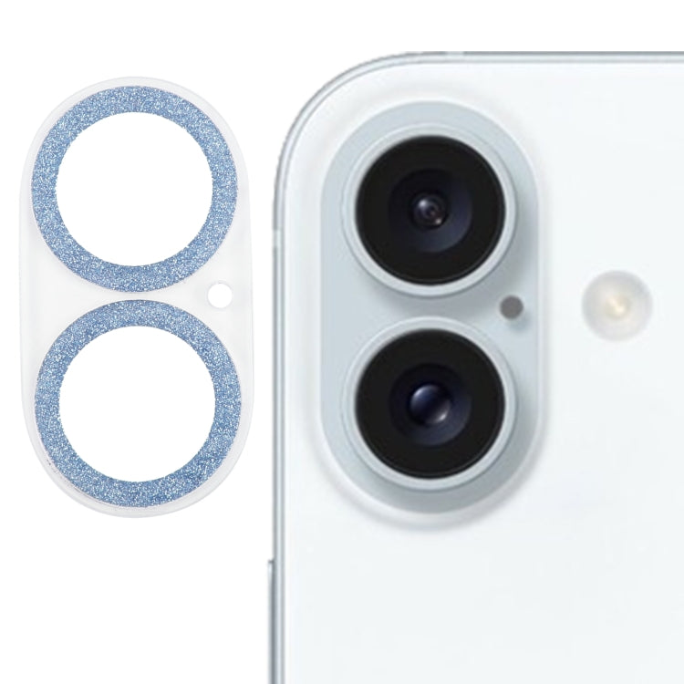ฟิล์มกระจกนิรภัยเลนส์กล้องแบบแหวนกลิตเตอร์ สำหรับ iPhone 17, สำหรับ iPhone 16 Pro / 16 Pro Max, สำหรับ iPhone 16 / 16 Plus
