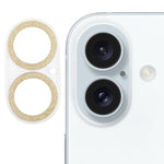 ฟิล์มกระจกนิรภัยเลนส์กล้องแบบแหวนกลิตเตอร์ สำหรับ iPhone 17, สำหรับ iPhone 16 Pro / 16 Pro Max, สำหรับ iPhone 16 / 16 Plus