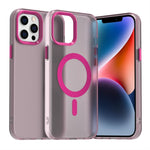 เคสโทรศัพท์ไฮบริด TPU Candy Magsafe PC สำหรับ iPhone 14 Pro Max, สำหรับ iPhone 13 Pro Max, สำหรับ iPhone 13 Pro, สำหรับ iPhone 13, สำหรับ iPhone 12 Pro Max, สำหรับ iPhone 12 Pro