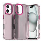 เคสโทรศัพท์กันกระแทกไฮบริด TPU Candy PC สำหรับ iPhone 16 Plus, สำหรับ iPhone 16, สำหรับ iPhone 15 Pro Max, สำหรับ iPhone 15 Pro, สำหรับ iPhone 15 Plus, สำหรับ iPhone 15