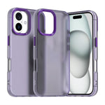 เคสโทรศัพท์กันกระแทกไฮบริด TPU Candy PC สำหรับ iPhone 16 Plus, สำหรับ iPhone 16, สำหรับ iPhone 15 Pro Max, สำหรับ iPhone 15 Pro, สำหรับ iPhone 15 Plus, สำหรับ iPhone 15