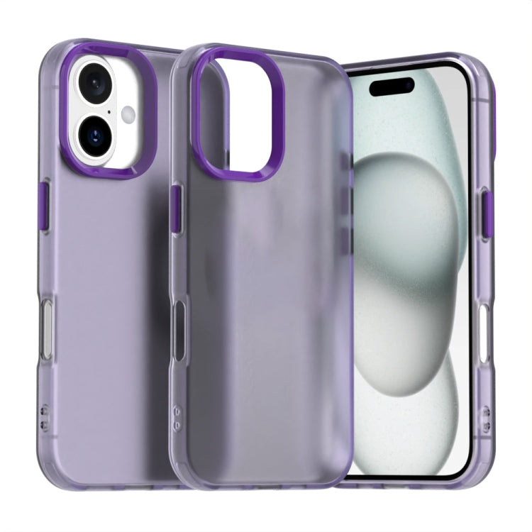 เคสโทรศัพท์กันกระแทกไฮบริด TPU Candy PC สำหรับ iPhone 16 Plus, สำหรับ iPhone 16, สำหรับ iPhone 15 Pro Max, สำหรับ iPhone 15 Pro, สำหรับ iPhone 15 Plus, สำหรับ iPhone 15