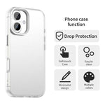เคสโทรศัพท์กันกระแทกไฮบริด TPU Candy PC สำหรับ iPhone 17 Pro Max, สำหรับ iPhone 17 Pro, สำหรับ iPhone 17, สำหรับ iPhone Air, สำหรับ iPhone 16 Pro Max, สำหรับ iPhone 16 Pro