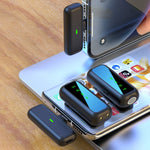 ไมโครโฟนไร้สาย Lavalier SX6 1 TX + 2 RX พร้อมจอดิจิทัลและกล่องชาร์จ, Type-C, 8 พิน