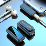 ไมโครโฟนไร้สาย Lavalier SX6 1 TX + 2 RX พร้อมจอดิจิทัลและกล่องชาร์จ, Type-C, 8 พิน