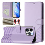 เคสโทรศัพท์หนังปั๊มลายรังผึ้งพร้อม RFID สำหรับ iPhone 14 Pro Max, สำหรับ iPhone SE 2022 / 2020 / 8 / 7, สำหรับ iPhone 13 Pro Max, สำหรับ iPhone 13 Pro, สำหรับ iPhone 13 mini, สำหรับ iPhone 12 / 12 Pro, สำหรับ iPhone 12 Pro Max, สำหรับ iPhone 12 mini