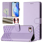 เคสโทรศัพท์หนังปั๊มลายรังผึ้งพร้อม RFID สำหรับ iPhone 14 Pro Max, สำหรับ iPhone SE 2022 / 2020 / 8 / 7, สำหรับ iPhone 13 Pro Max, สำหรับ iPhone 13 Pro, สำหรับ iPhone 13 mini, สำหรับ iPhone 12 / 12 Pro, สำหรับ iPhone 12 Pro Max, สำหรับ iPhone 12 mini