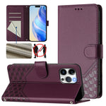 เคสโทรศัพท์หนังปั๊มลายรังผึ้งพร้อม RFID สำหรับ iPhone 14 Pro Max, สำหรับ iPhone SE 2022 / 2020 / 8 / 7, สำหรับ iPhone 13 Pro Max, สำหรับ iPhone 13 Pro, สำหรับ iPhone 13 mini, สำหรับ iPhone 12 / 12 Pro, สำหรับ iPhone 12 Pro Max, สำหรับ iPhone 12 mini
