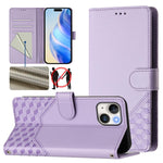 เคสโทรศัพท์หนังปั๊มลายรังผึ้งพร้อม RFID สำหรับ iPhone 14 Pro Max, สำหรับ iPhone SE 2022 / 2020 / 8 / 7, สำหรับ iPhone 13 Pro Max, สำหรับ iPhone 13 Pro, สำหรับ iPhone 13 mini, สำหรับ iPhone 12 / 12 Pro, สำหรับ iPhone 12 Pro Max, สำหรับ iPhone 12 mini