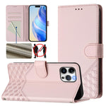 เคสโทรศัพท์หนังปั๊มลายรังผึ้งพร้อม RFID สำหรับ iPhone 14 Pro Max, สำหรับ iPhone SE 2022 / 2020 / 8 / 7, สำหรับ iPhone 13 Pro Max, สำหรับ iPhone 13 Pro, สำหรับ iPhone 13 mini, สำหรับ iPhone 12 / 12 Pro, สำหรับ iPhone 12 Pro Max, สำหรับ iPhone 12 mini